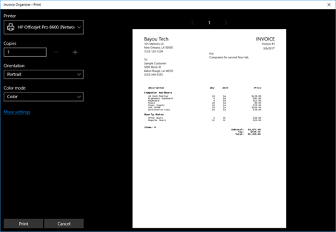 Invoice Organizer Screenshots 2