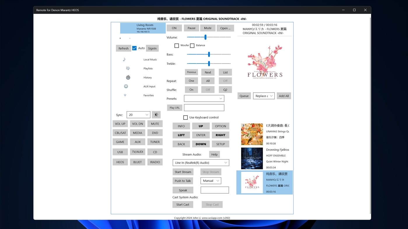 #2. Remote for Denon Marantz HEOS (Windows) Von: John Li