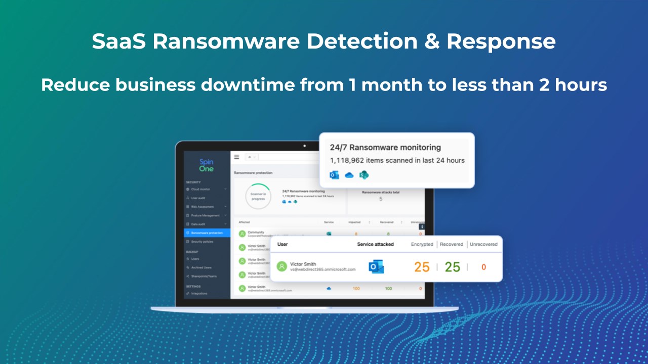 Snapshot 4 of SpinOne for Microsoft 365