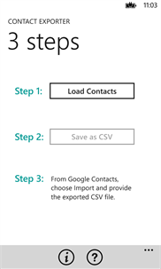 Contact Exporter screenshot 1