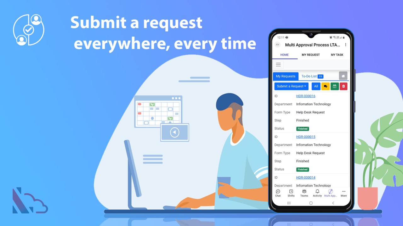 Snapshot 1 of Multi Approval Process for Apps