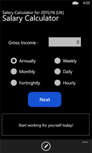 Income Calculator (UK) screenshot 1