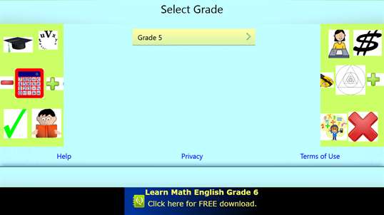 QVprep Lite Math English Grade 5 screenshot 1