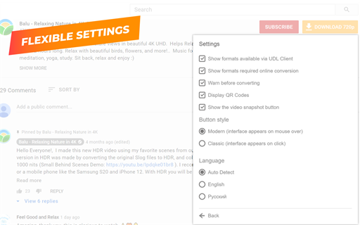 UDL Helper - YouTube & Social Media Video Downloader