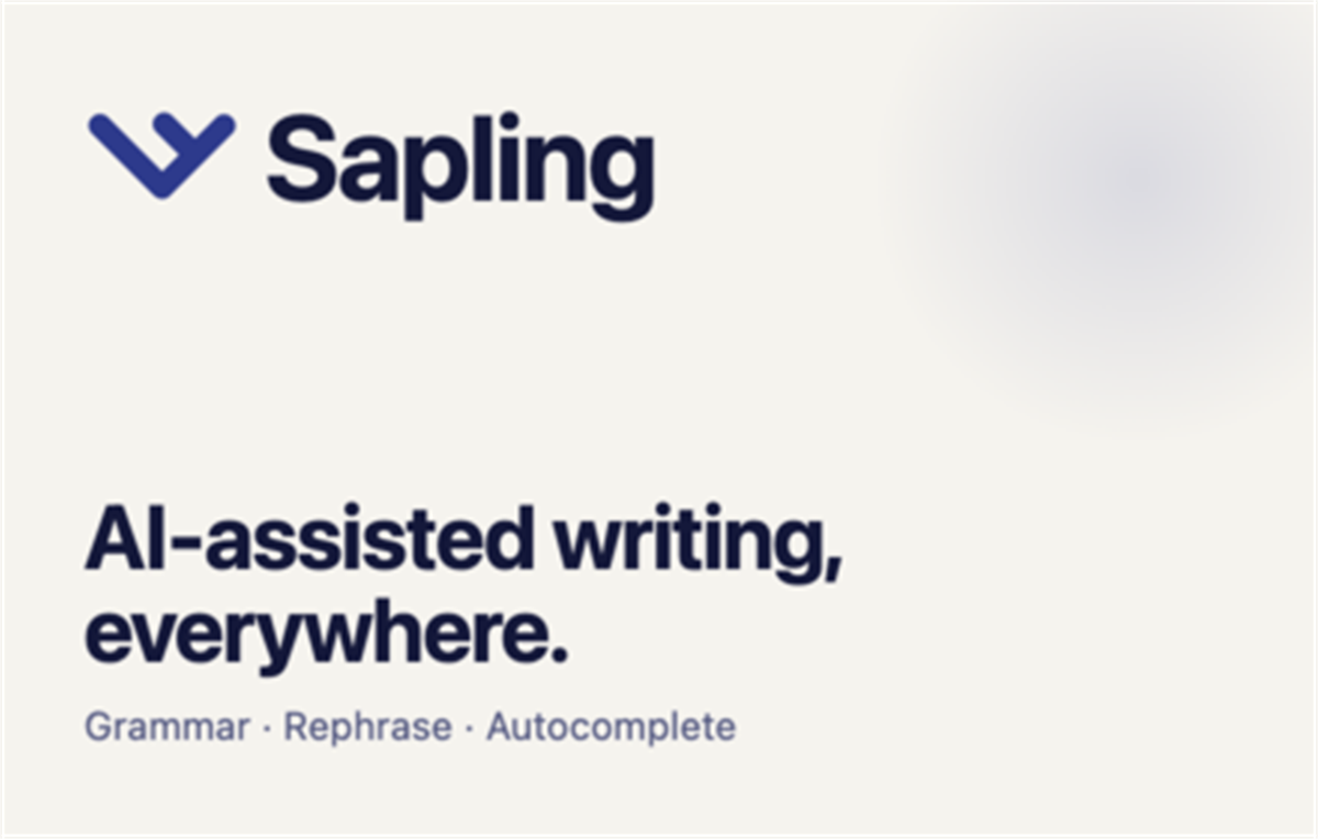 Sapling Grammar Checker and Writing Assistant