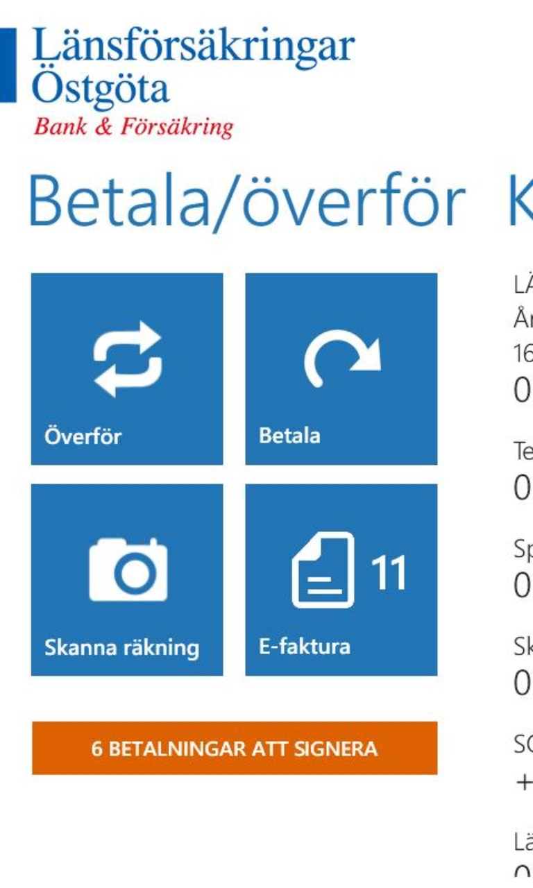 Länsförsäkringar for Windows 10 Mobile