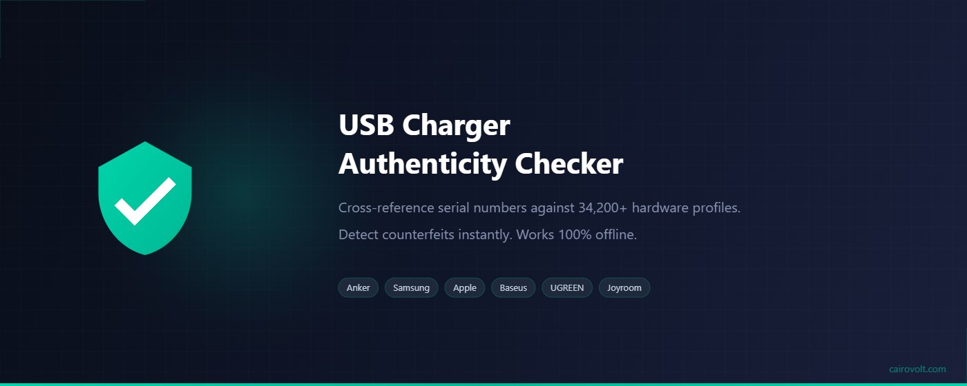 USB Charger Authenticity Checker