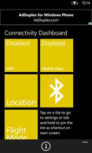 Connectivity Dashboard screenshot 1