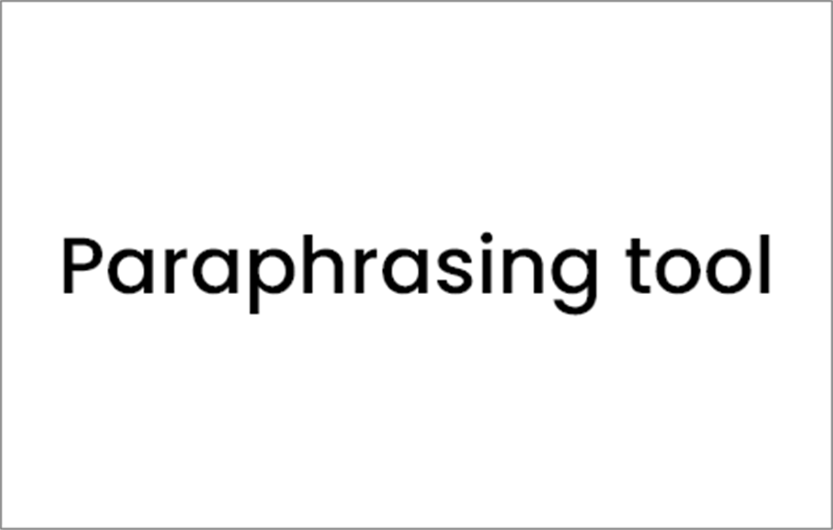 Paraphrasing Tool