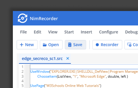 NimRecorder Browser Automation small promo image