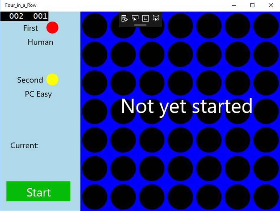 Four_in_a_Row (Windows) By: Zvi Rosenfeld