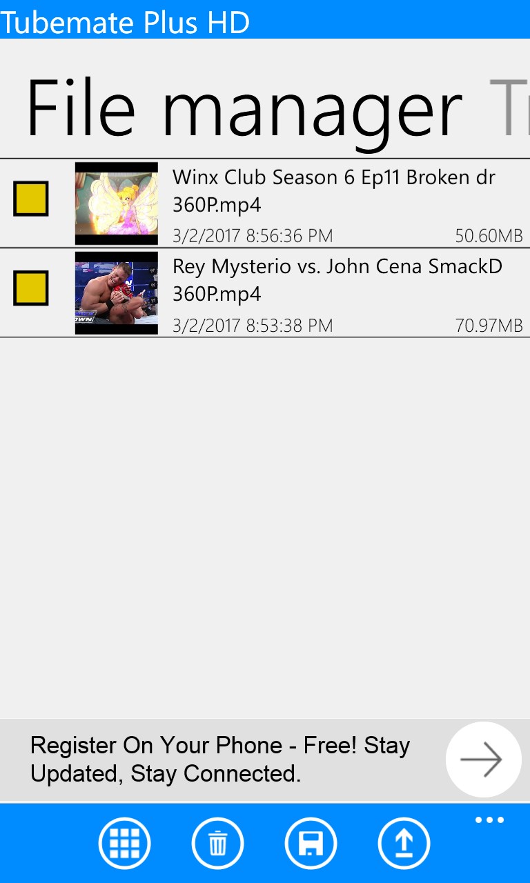 Tubemate Plus HD for Windows 10 Mobile