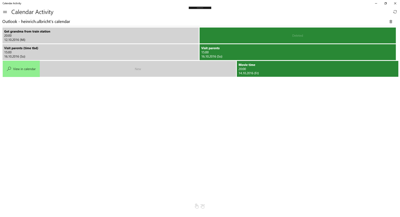 #2. Calendar Activity (Windows) 由: Heinrich Ulbricht
