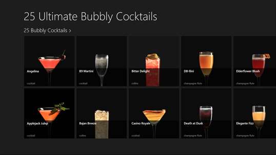 25 Ultimate Bubbly Cocktails screenshot 1