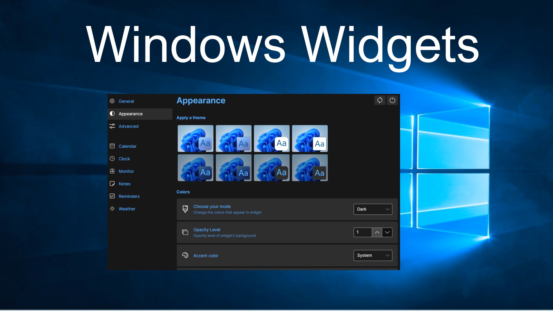 Widgets - Desktop Gadgets screenshot