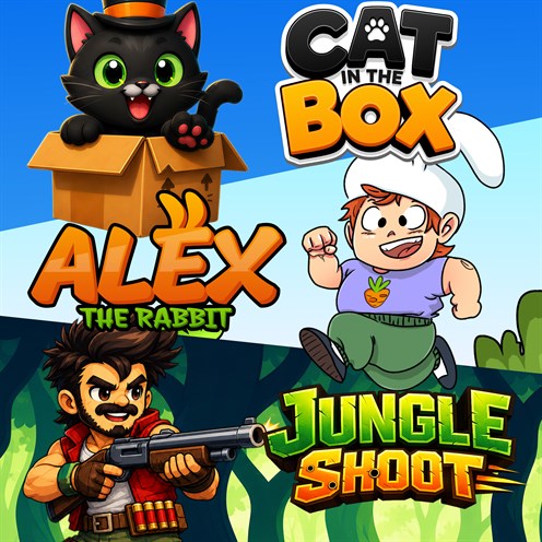 Cat in the Box + Alex the Rabbit + Jungle Shoot (Bundle) 상자 샷