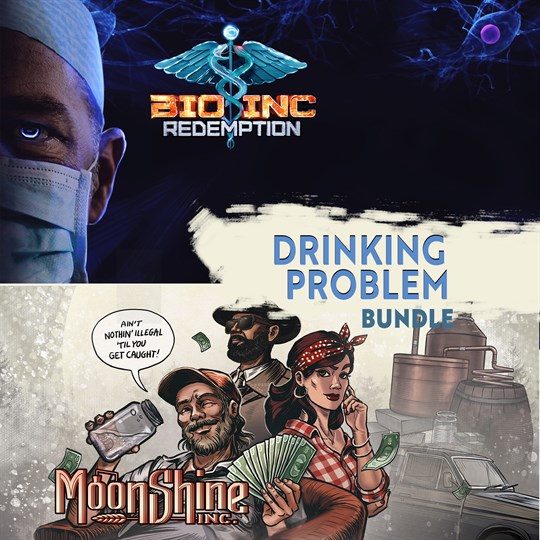 Moonshine Inc. + Bio Inc. Redemption - Drinking Problem Bundle for xbox