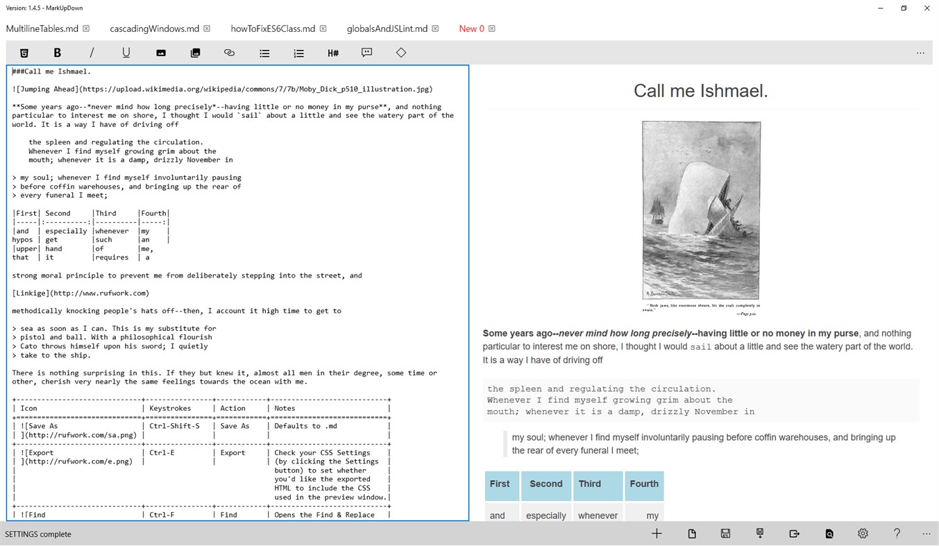 #1. MarkUpDown (Windows) 由: rufwork programming