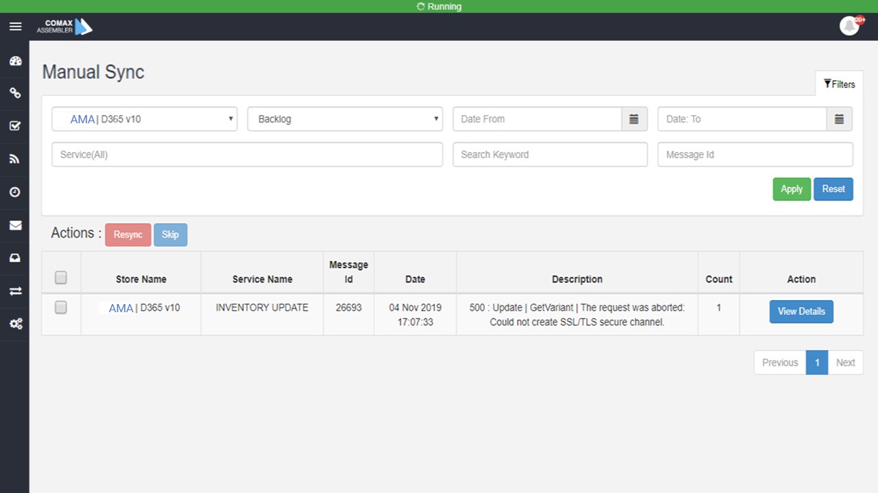 Snapshot 3 of Amazon Integration with Dynamics 365 Fin and Ops