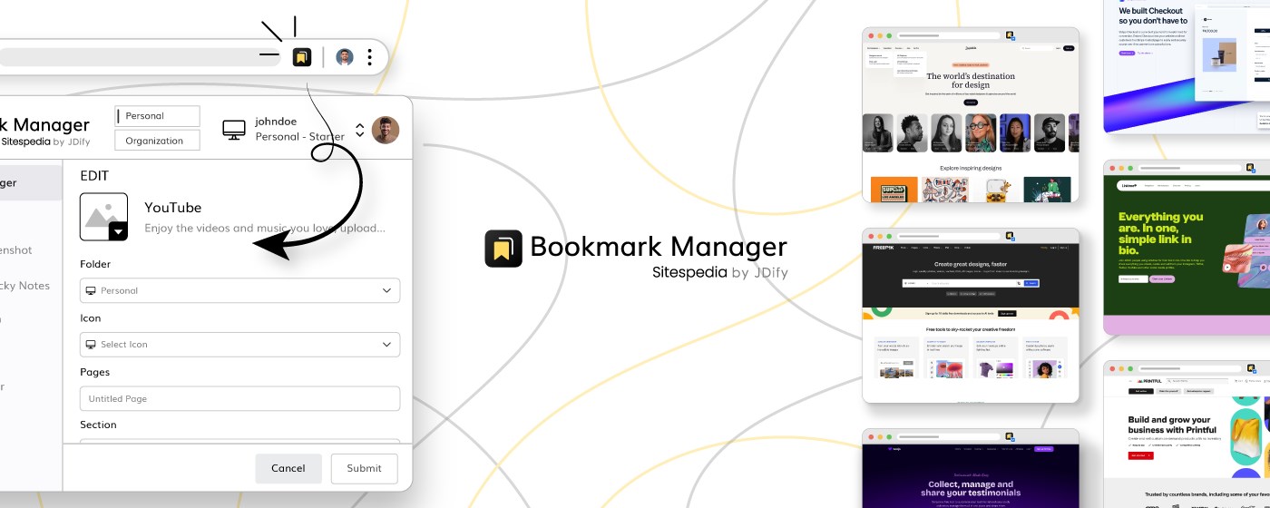 Bookmark Manager | Sitespedia - Web Clipper