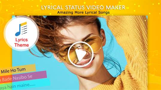 My Photo Lyrical Status Video Maker With Music screenshot 1