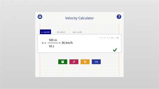 Velocity - Physics Unit Calculator screenshot 1
