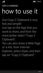 Copy 2 Clipboard screenshot 1