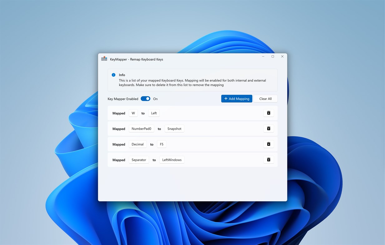 #1. Key Mapper - Remap Keyboard Keys (Windows) 由: Evlar
