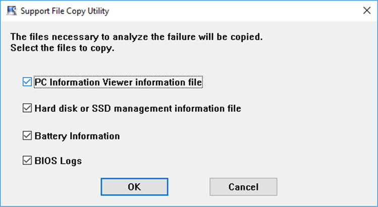 Panasonic PC Support File Copy Utility - PC - (Windows)