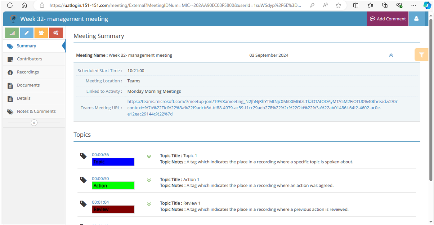 #6. 151-151 Desktop Meeting Database (Windows) بواسطة: Flaxlands Consulting Ltd
