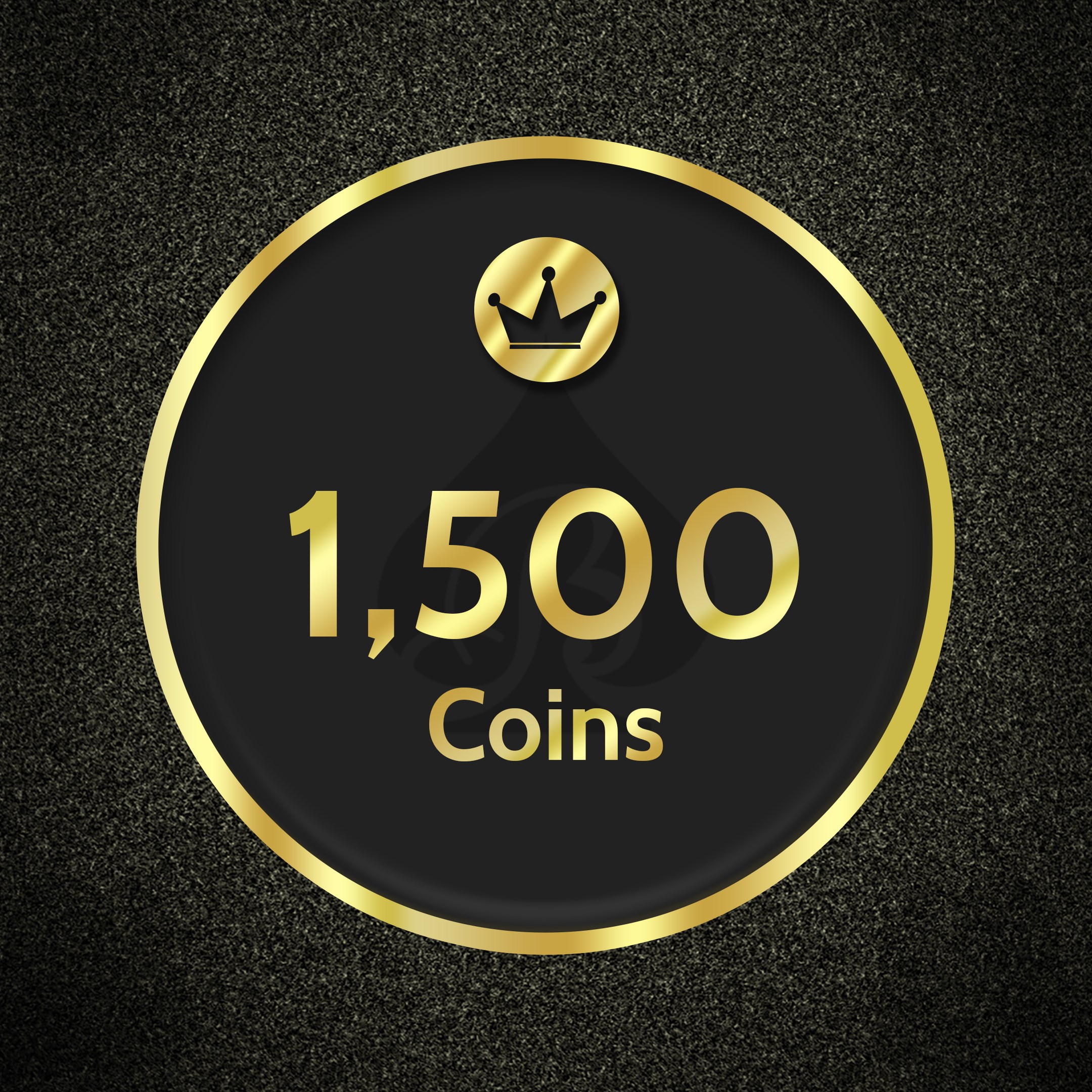 1500 Black Spades Coins