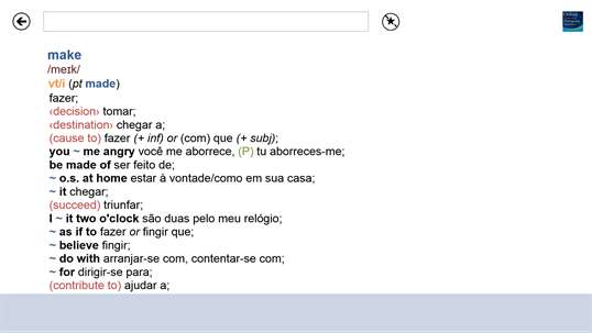 Oxford Essential Portuguese Dictionary screenshot 3