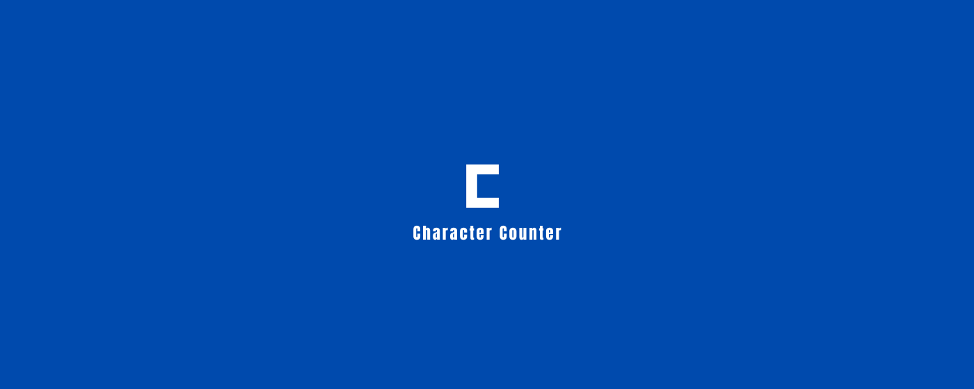 character Counter marquee promo image