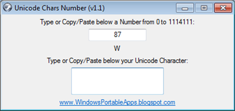 Unicode Chars Number - PC - (Windows)
