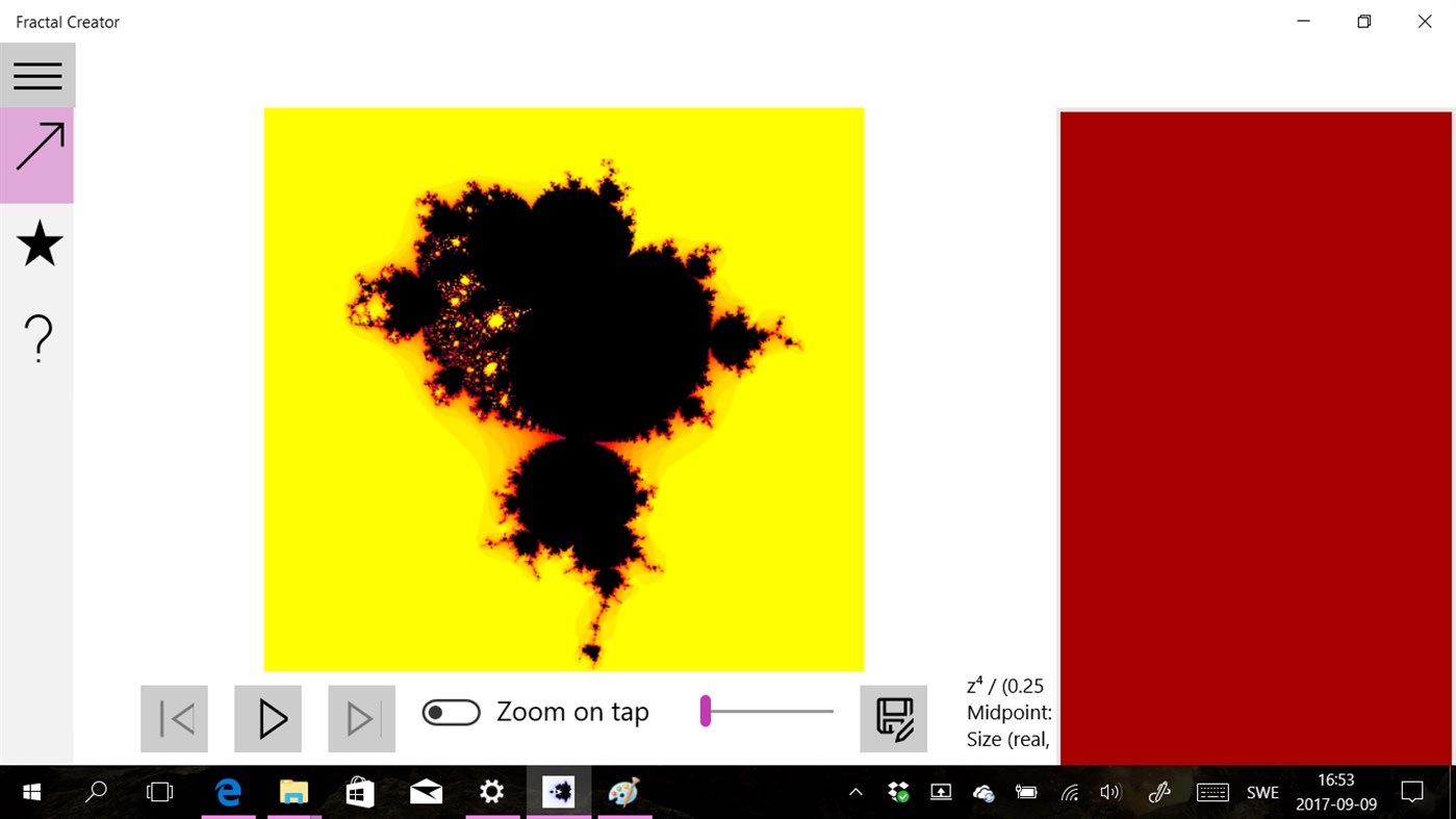 #5. FractalCreator (Windows) 由: Utte Rydberg