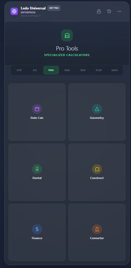 Universal Calculator Pro screenshot