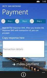 IRCTC SMS Booking screenshot 5