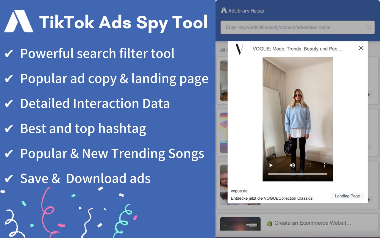 Ad Library - TikTok Ads Spy Tool