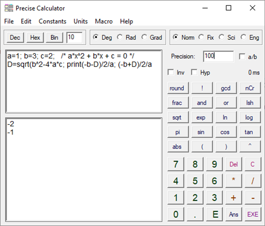 #2. Precise Calculator (Windows) 由: Petr Lastovicka