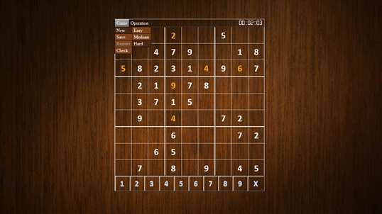 Sudoku * screenshot 1