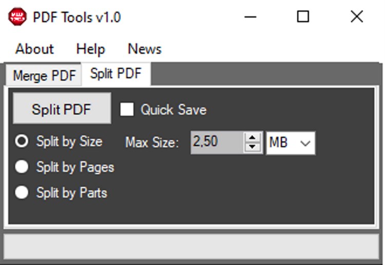 PDF Tools - Size Split - PC - (Windows)