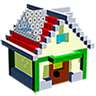 House 3D Color by Number - Voxel Coloring Book