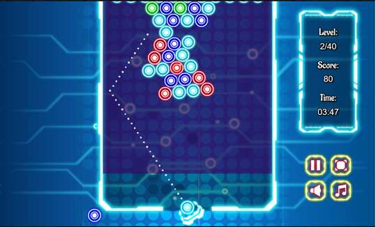 Neon Bubble Shooter screenshot 4