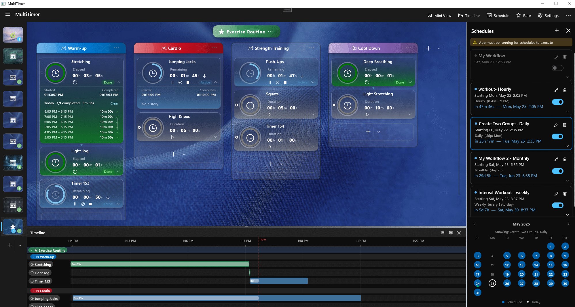 MultiTimer screenshot