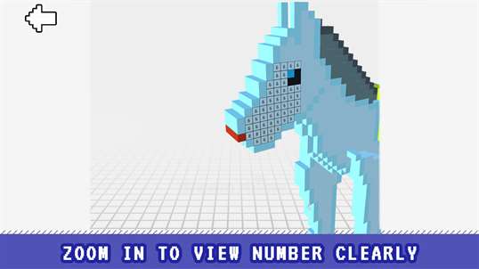Horse 3D Color by Number - Voxel Coloring Book screenshot 5