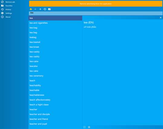 English Vietnamese free dictionary screenshot 1