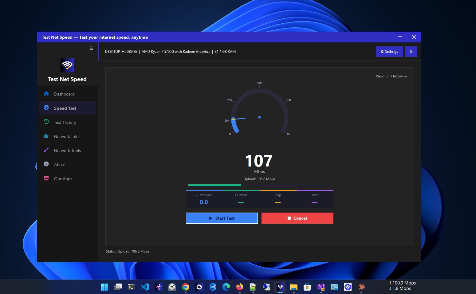Test Net Speed screenshot