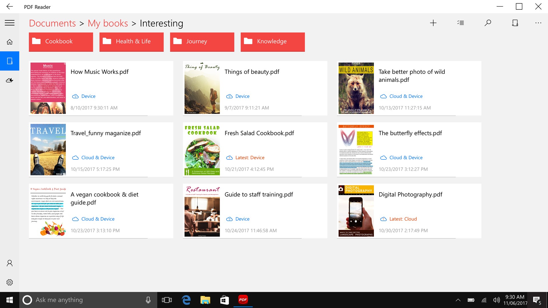 Screenshot: Powerful PDF file manager