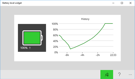 Battery level widget screenshot 1