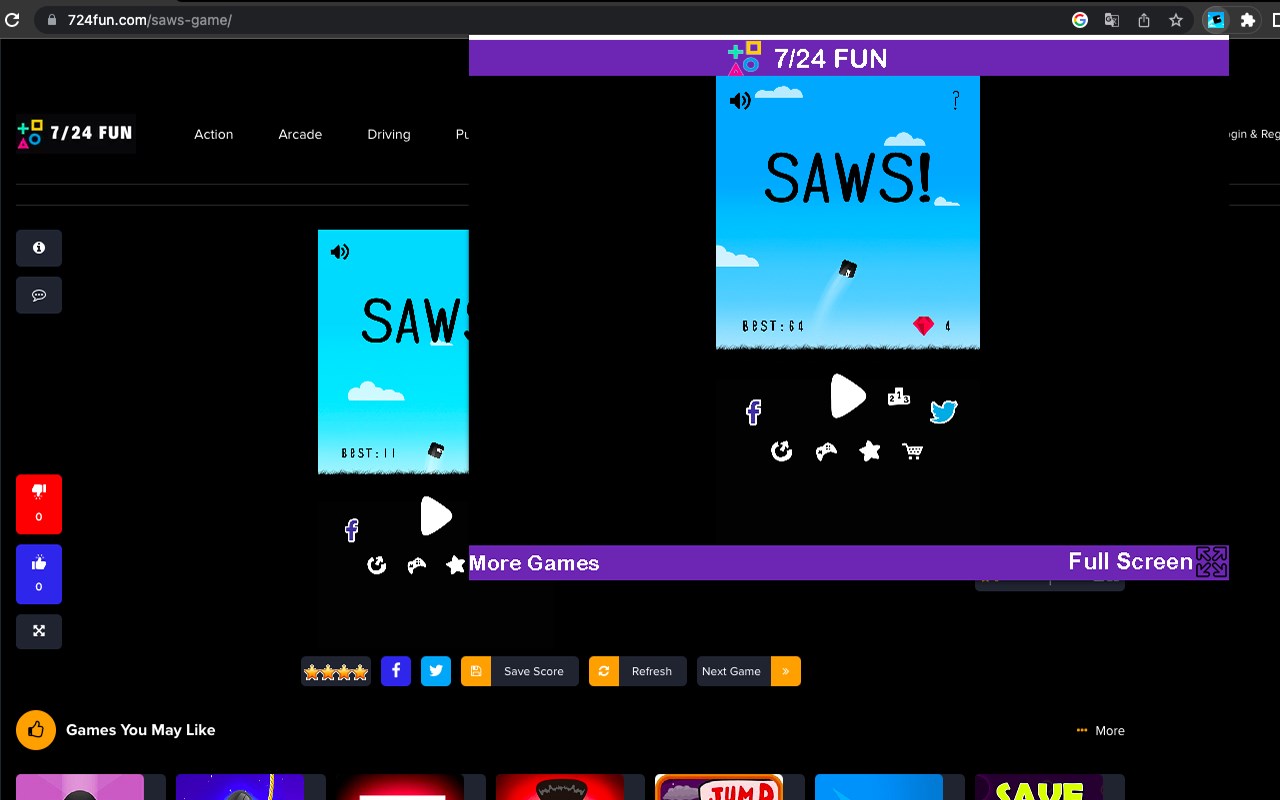 Saws Game - Html5 Game
